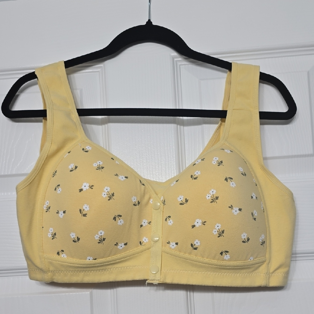 Yellow Floral Bra